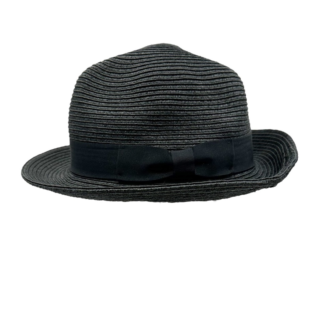 Aritzia | Talula | Black Straw Fedora Hat‎